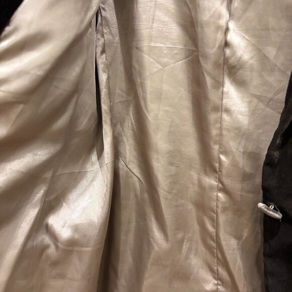 Ett:Twa By Anthropologie - Brown shimmery Velvet Single Button Blazer sz 6 - Picture 4 of 8